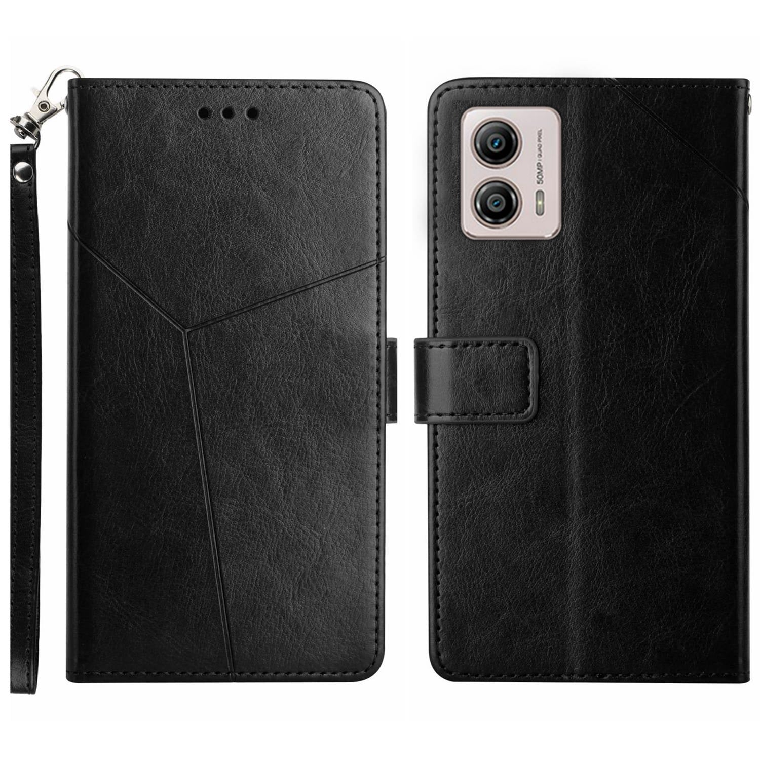 HT01 For Motorola Moto G53 5G PU Leather Imprinted Y-shaped Line Flip Phone Case Wallet Phone Stand Cover HT01 For Motorola Moto G53 5G PU Leather Imprinted Y-shaped Line Flip Phone Case Wallet Phone Stand Cover